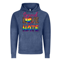 Vintage Denim spread love not hate Vintage Hoodie - Zillion Design Studio
