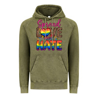 Vintage Olive spread love not hate Vintage Hoodie - Zillion Design Studio