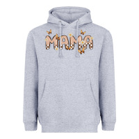 Heather Grey retro mama Heavyweight Hoodie - MaliasSmallBusiness
