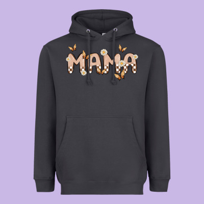 Retro Mama Heavyweight Hoodie Designed By Maliassmallbusiness