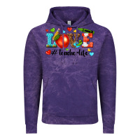 Cloud Purple love teacher life Vintage Hoodie - texasbilliewilder