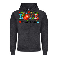 Vintage Black love teacher life Vintage Hoodie - texasbilliewilder