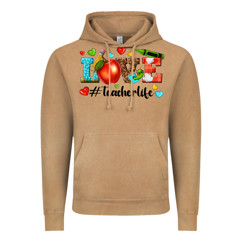 Love Teacher Life Vintage Hoodie by texasbilliewilder | Teevron