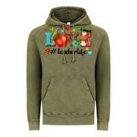 Vintage Olive love teacher life Vintage Hoodie - texasbilliewilder