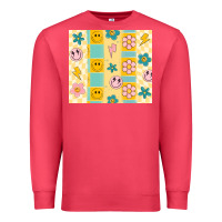 Cardinal retro daisy Premium Sweatshirt - MaliasSmallBusiness