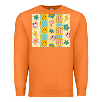 Carrot retro daisy Premium Sweatshirt - MaliasSmallBusiness