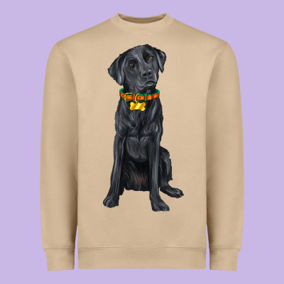 Labrador Retriever With Overflow Heavyweight Sweatshirt Designed By Texasbilliewilder
