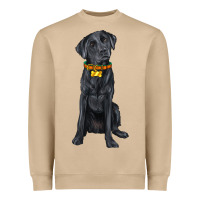 Mushroom labrador retriever with overflow Heavyweight Sweatshirt - texasbilliewilder
