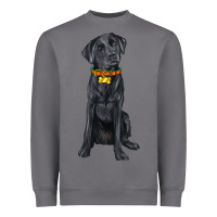 Storm labrador retriever with overflow Heavyweight Sweatshirt - texasbilliewilder