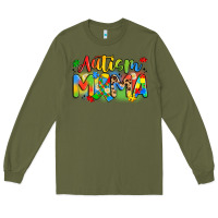 Army Green autism mama Long Sleeve Tee - Artiststas