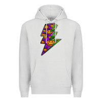 Dove Grey halloween lightning bolt Premium Hoodie - BundleAndBundleShop