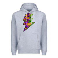 Heather Grey halloween lightning bolt Premium Hoodie - BundleAndBundleShop