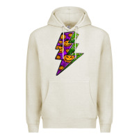 Oatmeal Heather halloween lightning bolt Premium Hoodie - BundleAndBundleShop