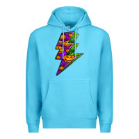 Ocean Blue halloween lightning bolt Premium Hoodie - BundleAndBundleShop