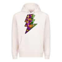 Pale Pink halloween lightning bolt Premium Hoodie - BundleAndBundleShop