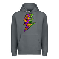 Rock halloween lightning bolt Premium Hoodie - BundleAndBundleShop
