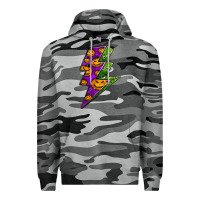 Slate Camo halloween lightning bolt Premium Hoodie - BundleAndBundleShop