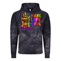 Cloud Black make life colorful Vintage Hoodie - texasbilliewilder