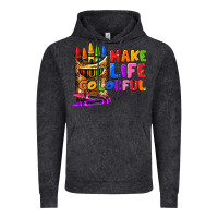 Vintage Black make life colorful Vintage Hoodie - texasbilliewilder