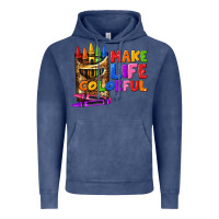 Vintage Denim make life colorful Vintage Hoodie - texasbilliewilder