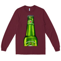 Burgundy green beer Long Sleeve Tee - AdoDesignShop