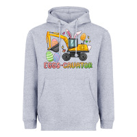 Heather Grey eggs cavator easter Heavyweight Hoodie - MaliasSmallBusiness