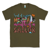Army Green soul of a mermaid mouth of a sailor Classic Tee - JahusDesignShop