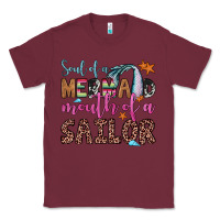 Burgundy soul of a mermaid mouth of a sailor Classic Tee - JahusDesignShop