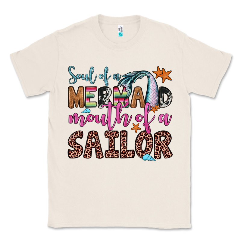 Soul Of A Mermaid Mouth Of A Sailor Classic Tee by JahusDesignShop | Teevron