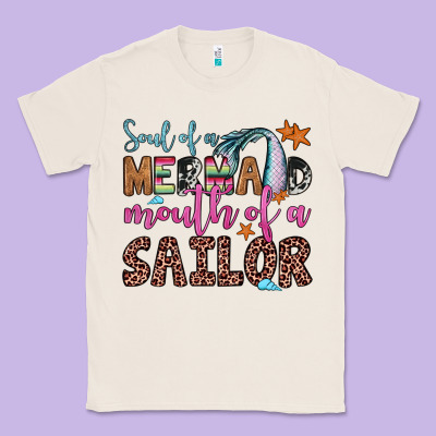 Soul Of A Mermaid Mouth Of A Sailor Classic Tee Designed By Jahusdesignshop