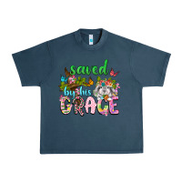 Midnight Navy Saved by his grace Urban Heavy Tee - Neo Western