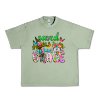 Oil Green Saved by his grace Urban Heavy Tee - Neo Western