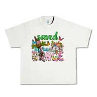 Pistachio Saved by his grace Urban Heavy Tee - Neo Western