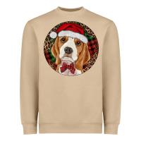 Beagle Christmas Ornament Heavyweight Sweatshirt | Teevron