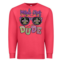 Cardinal mardi gras dude Premium Sweatshirt - MaliasSmallBusiness