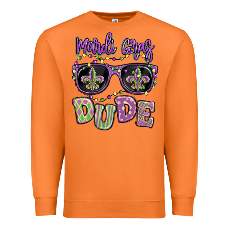 Mardi Gras Dude Premium Sweatshirt by MaliasSmallBusiness | Teevron