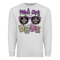 Dove Grey mardi gras dude Premium Sweatshirt - MaliasSmallBusiness