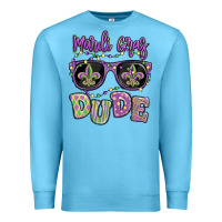 Ocean Blue mardi gras dude Premium Sweatshirt - MaliasSmallBusiness