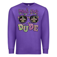 Purple mardi gras dude Premium Sweatshirt - MaliasSmallBusiness