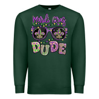 Sports Green mardi gras dude Premium Sweatshirt - MaliasSmallBusiness