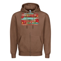 Chestnut christmas background Zipper Hoodie - AdoDesignShop