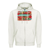 Oatmeal Heather christmas background Zipper Hoodie - AdoDesignShop