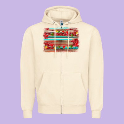 Christmas Background Zipper Hoodie Designed By Adodesignshop