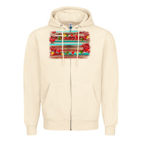 Sandshell christmas background Zipper Hoodie - AdoDesignShop