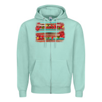 Seafoam christmas background Zipper Hoodie - AdoDesignShop