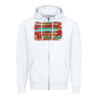 White christmas background Zipper Hoodie - AdoDesignShop