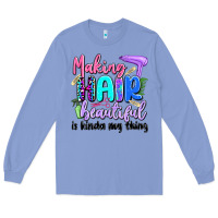 Colony Blue making hair beautiful is kinda my thing Long Sleeve Tee - Artiststas