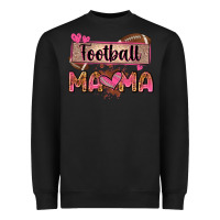 Black football mama with leopard Heavyweight Sweatshirt - Zillion Design Studio