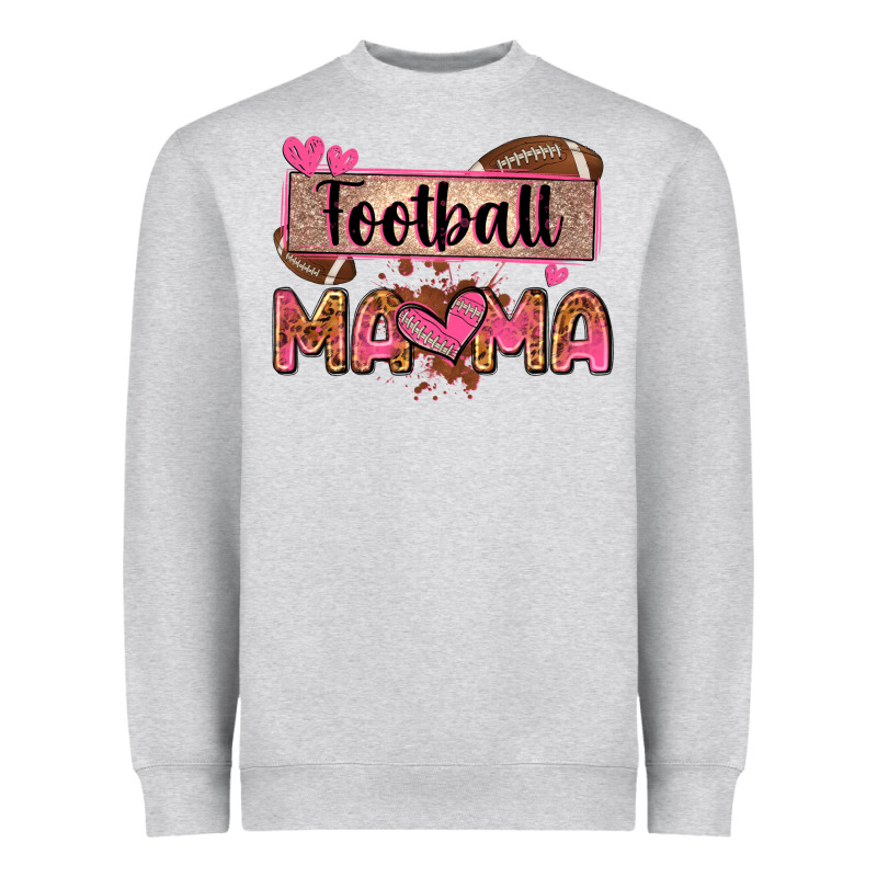 Football Mama With Leopard Heavyweight Sweatshirt by Zillion Design Studio | Teevron