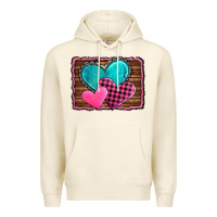 Sandshell valentine's day hearts turquoise heart Premium Hoodie - AdoDesignShop